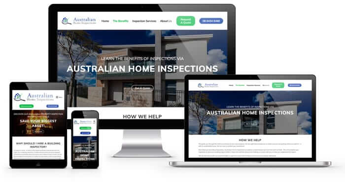 Australian Home Inspections website preview