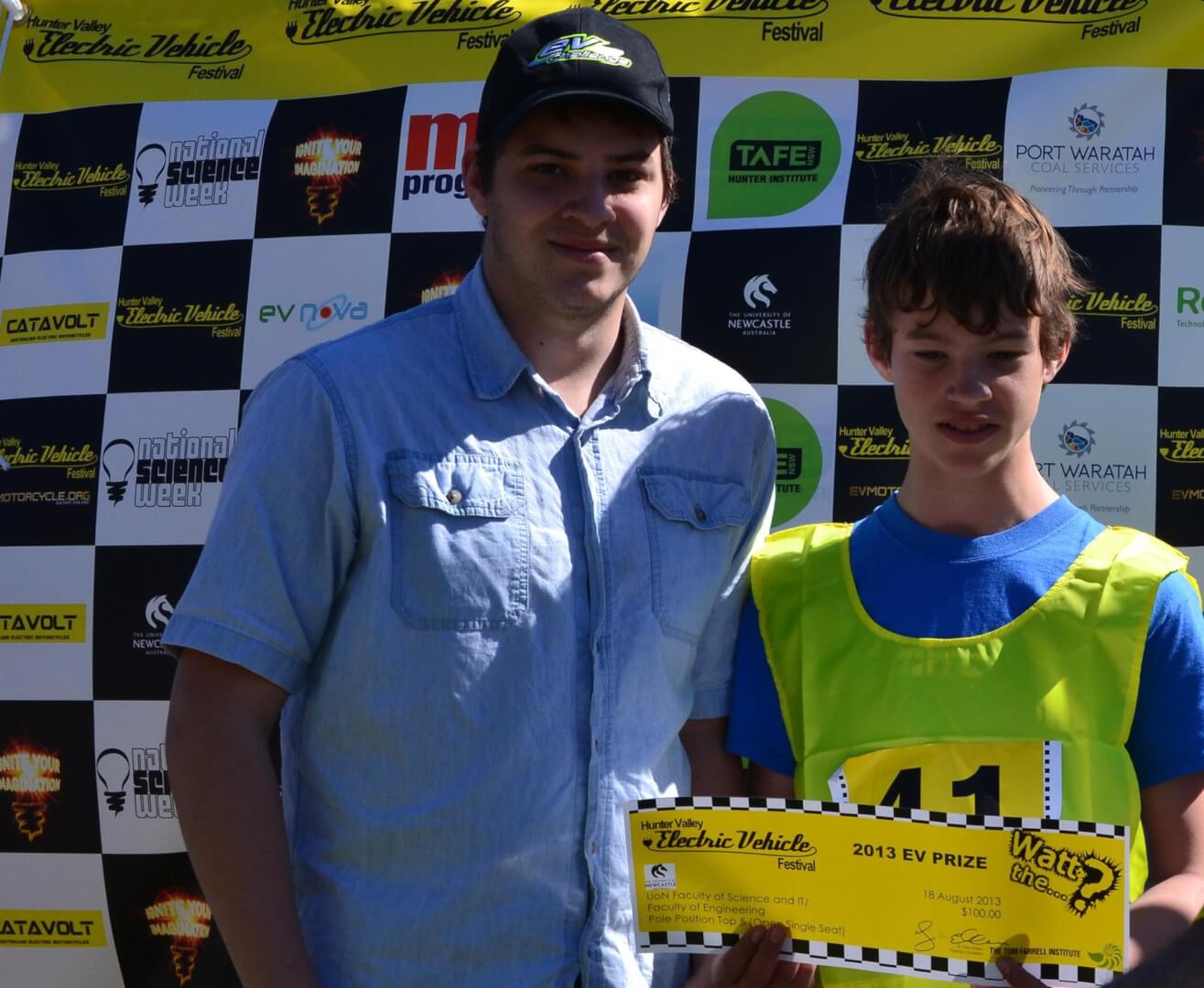 Hunter Valley Image 2: James & Peter Hill, Qualifying 2nd at 2013 Hunter Valley eV Prize